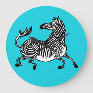 Zebra 4 Clock