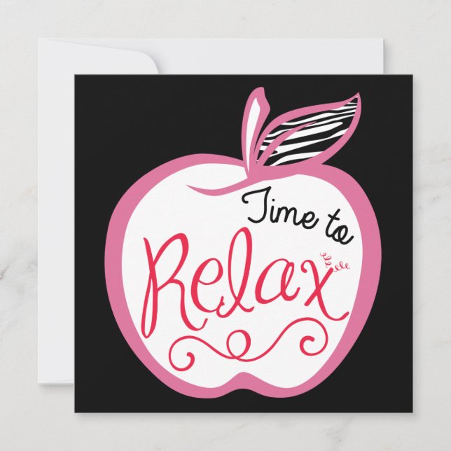 Zebra ABC's Teacher Appreciation Cards (Front)