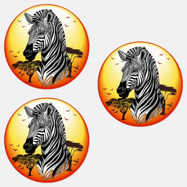 Zebra African Savanna Wild Animal (Group)