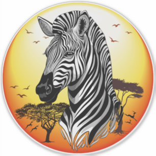 Zebra African Savanna Wild Animal