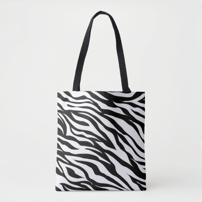 Zebra All-Over-Print Tote Bag (Front)