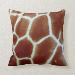 Zebra and giraffe pillow cushion