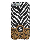 Zebra and Leopard Monogram