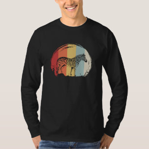 Zebra Animal Motif Retro Vintage T-Shirt