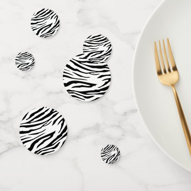Zebra Animal Pattern Modern Confetti (Group)