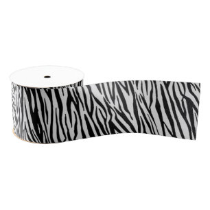 Zebra Animal Print Ribbon Grosgrain Ribbon