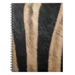 ZEBRA ANIMAL PRINT STRIPE NOTEBOOK