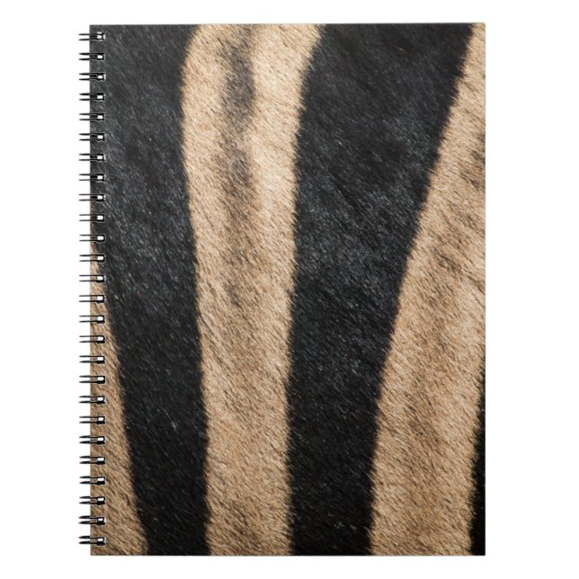 ZEBRA ANIMAL PRINT STRIPE NOTEBOOK (Front)