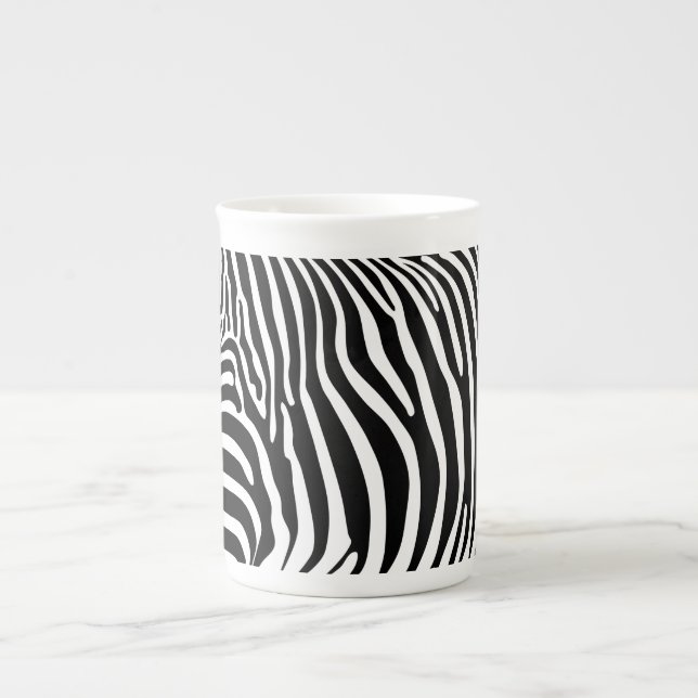 Zebra Animalprint Bone China Mug (Front)
