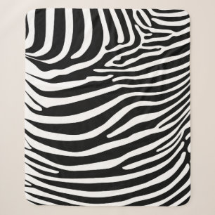 Zebra Animalprint Sherpa Blanket