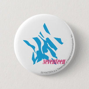 Zebra Aqua 3 6 Cm Round Badge