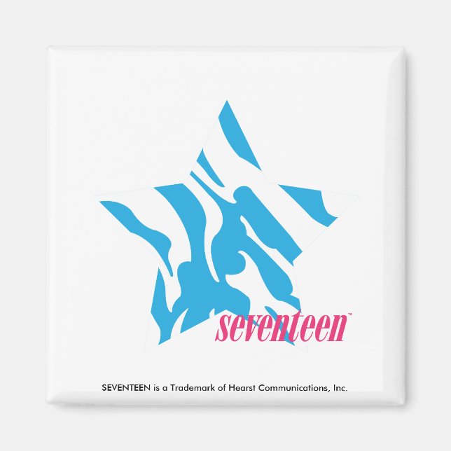 Zebra Aqua 3 Magnet (Front)