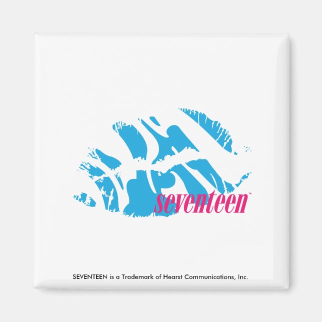 Zebra Aqua Magnet (Front)