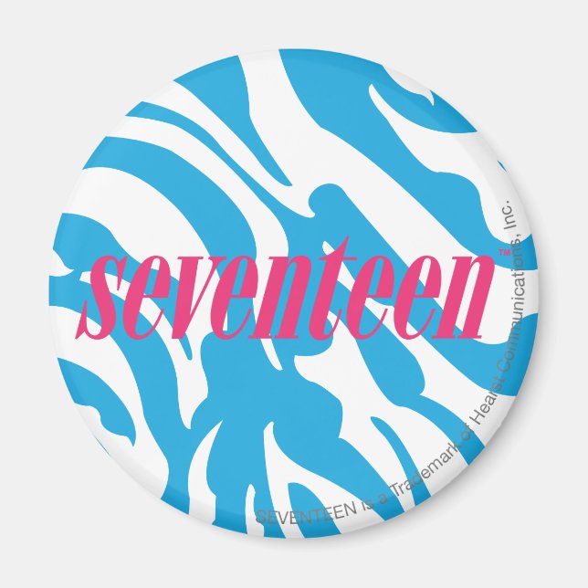 Zebra Aqua Magnet (Front)
