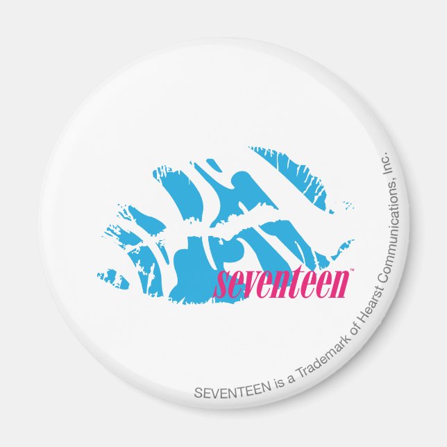 Zebra Aqua Magnet (Front)