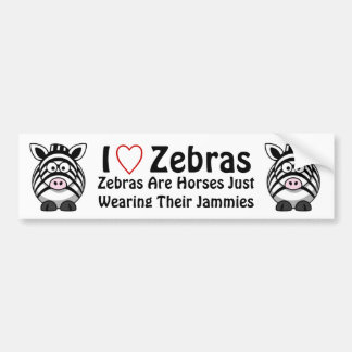 Zebra Art Bumper Sticker