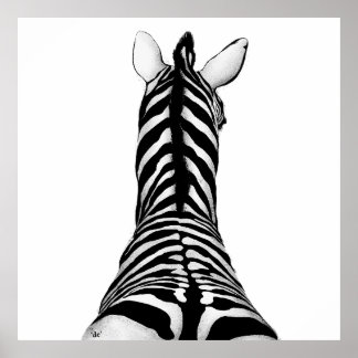 Zebra Art Print Modern