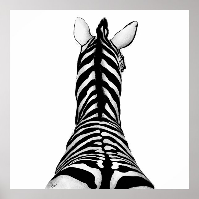 Zebra Art Print Modern (Front)