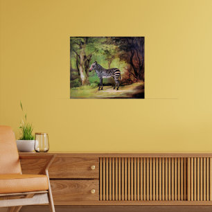 Zebra, artwork by George Stubbs, Poster