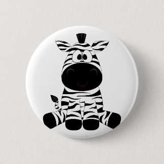 zebra baby for kids 6 cm round badge
