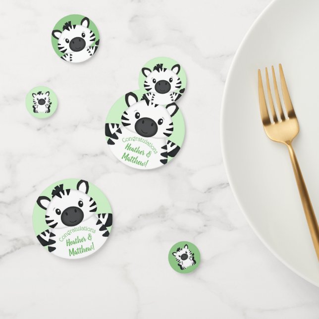 Zebra Baby Shower Confetti (Group)
