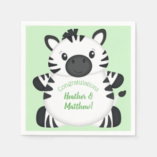 Zebra Baby Shower Napkin