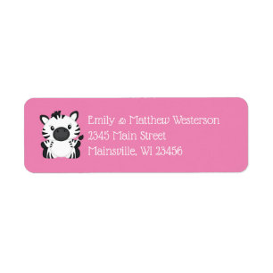 Zebra Baby Shower Pink