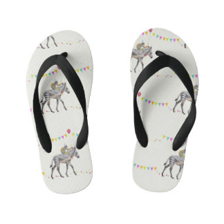 Zebra Balloon party Slip slops Kid's Jandals