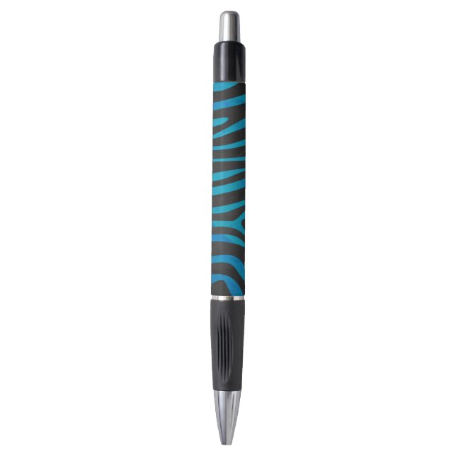 Zebra Black and Blue Print (Front Vertical)