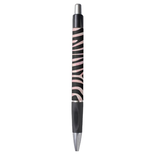 Zebra Black and Pink Print (Front Vertical)