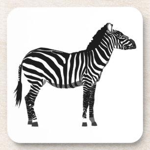 Zebra - Black and White Coaster
