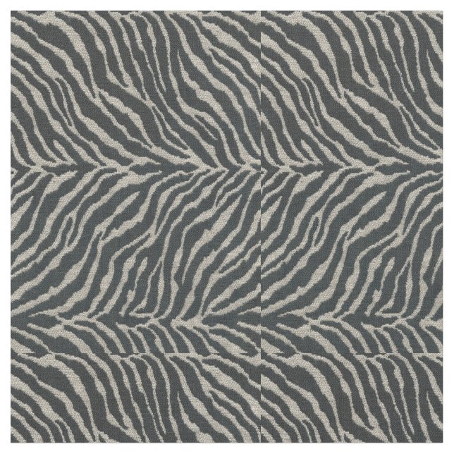 Zebra black and white striped design fabric (Close Up)