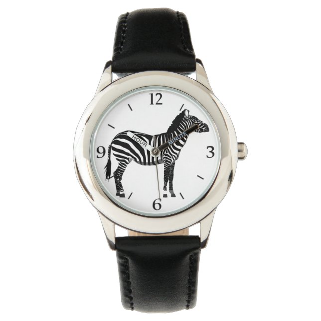 Zebra - Black and White Watch (Front)