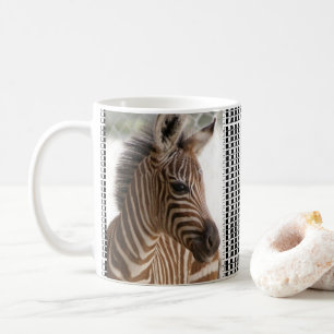 Zebra Black & White Chequered Mug