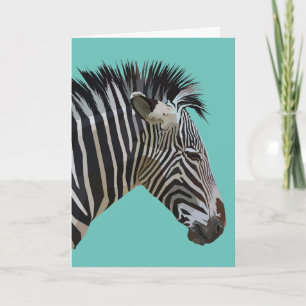 ZEBRA BLANK CARD