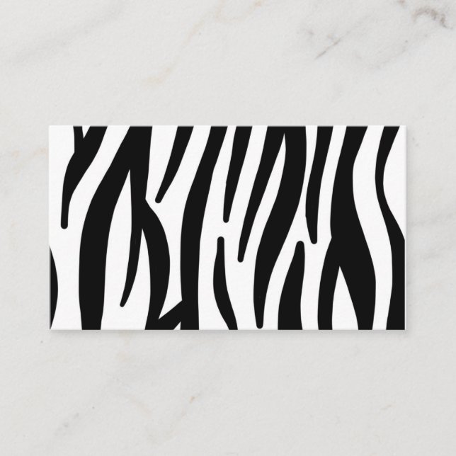 Zebra Business Card (Front)