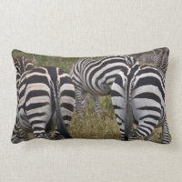 Zebra Butts Lumbar Pillow