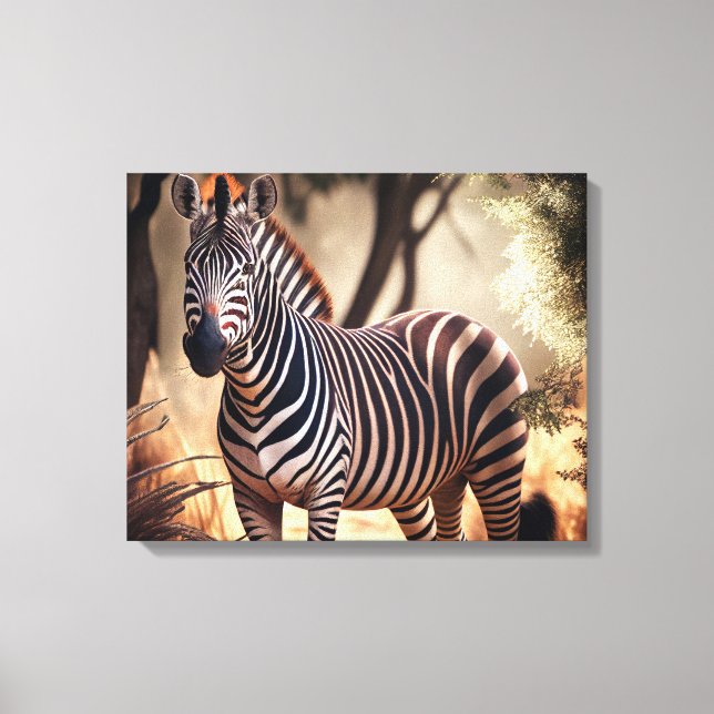 Zebra Canvas - Jungle Print (Front)