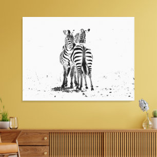 Zebra Canvas Print