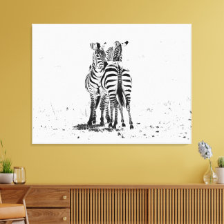 Zebra Canvas Print