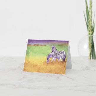 Zebra Card