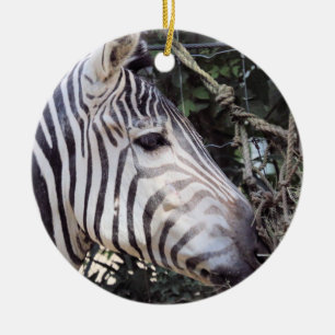 Zebra Ceramic Tree Decoration