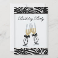 Zebra Chandelier Womans Zebra Birthday Party