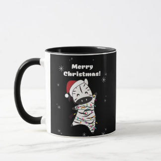 Zebra Christmas Zebras Winter Animals Mug
