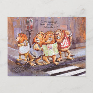 Zebra crossing postcard