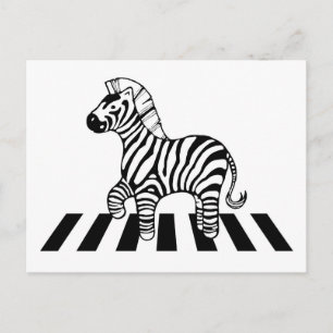 Zebra Crossing Postcard