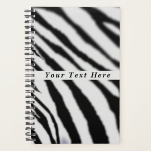 Zebra - Customisable - Add Your Text / Name - Planner