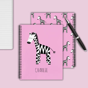 Zebra cute kids notebook