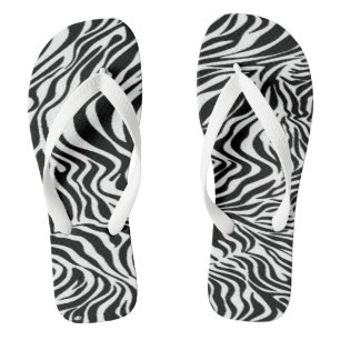 Zebra design jandals