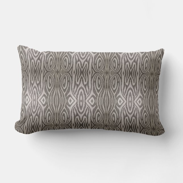 Zebra design lumbar pillow (Front)